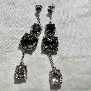 Swarovski Three Tier Drop Earrings